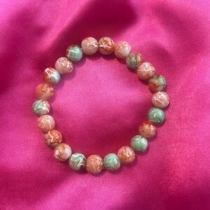 Maple marble Beaded Bracelet 🍁